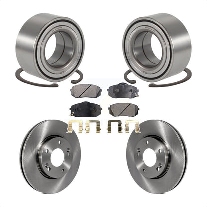Wheel Bearing Disc Brake Rotor And Ceramic Pad Front Kit For 2007-2009 Kia Rondo