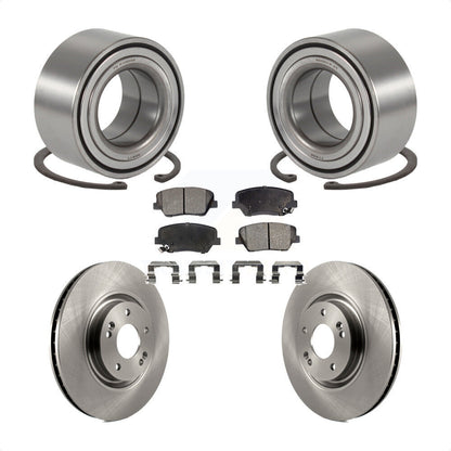 Wheel Bearing Disc Brake Rotors And Pads Front Kit For 2012-2017 Hyundai Azera
