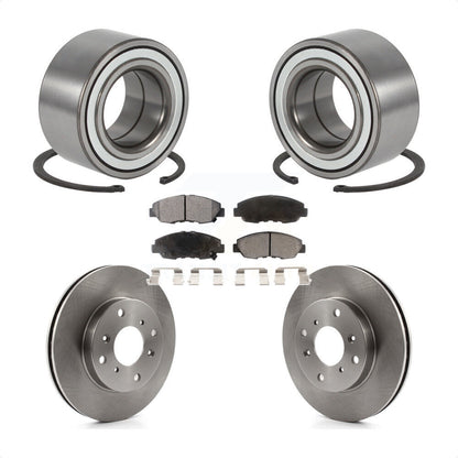 Wheel Bearing Brake Rotor & Pad Front Kit For 98-02 Honda Accord Coupe with 2.3L
