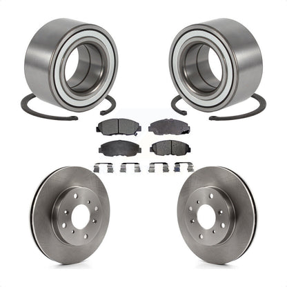 Wheel Bearing Brake Rotor & Pad Front Kit For 98-02 Honda Accord Sedan with 2.3L
