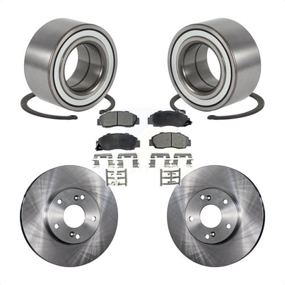 Wheel Bearing Disc Brake Rotor And Pad Front Kit For 1998-2002 Honda Accord 3.0L