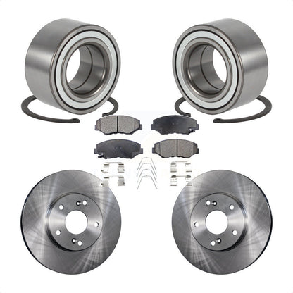 Wheel Bearing Disc Brake Rotors And Ceramic Pads Front Kit For Honda Element