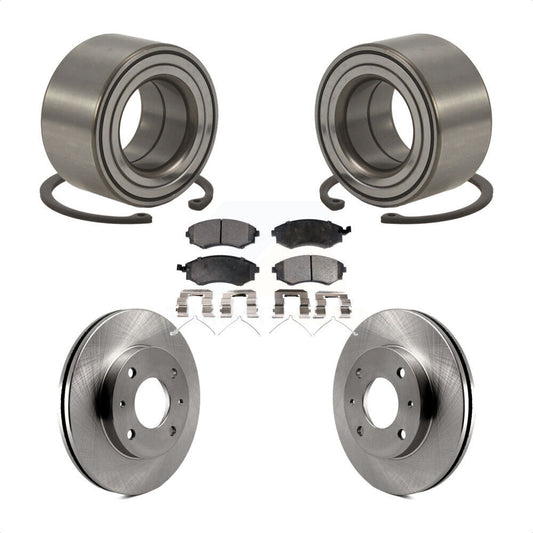 Wheel Bearing Disc Brake Rotors And Pads Front Kit For Hyundai Tiburon Elantra