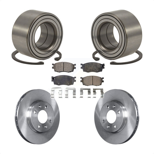 Wheel Bearing Disc Brake Rotor And Pad Front Kit For Hyundai Accent Kia Rio Rio5