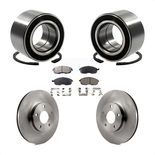 Wheel Bearing Brake Rotor & Pads Front Kit For Nissan Altima Maxima INFINITI I35