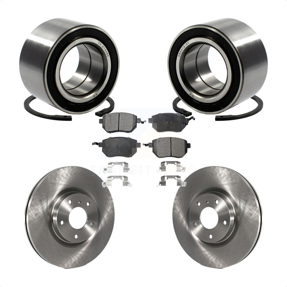 Wheel Bearing Disc Brake Rotors And Pads Front Kit For Nissan Altima Maxima