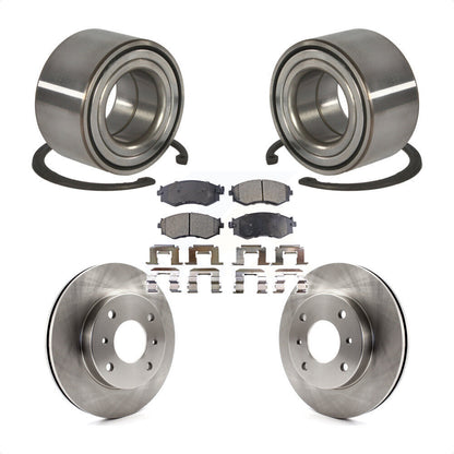 Wheel Bearing Disc Brake Rotor And Ceramic Pads Front Kit For Nissan Sentra 1.8L