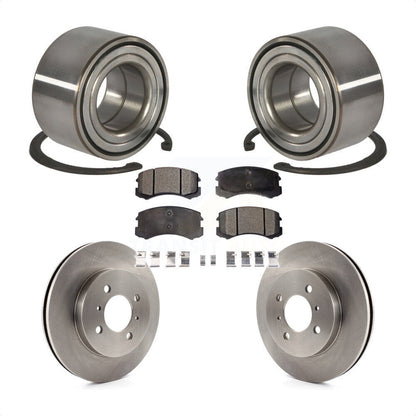 Wheel Bearing Disc Brake Rotors And Ceramic Pads Front Kit For Mitsubishi Lancer