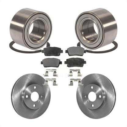 Wheel Bearing Disc Brake Rotors And Pads Front Kit For 2004-2006 Scion xB xA