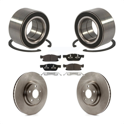 Wheel Bearing Disc Brake Rotors And Ceramic Pads Front Kit For Ford Edge