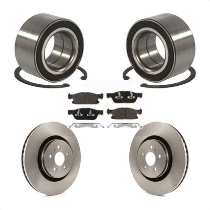 Wheel Bearing Disc Brake Rotors And Ceramic Pads Front Kit For Ford Edge