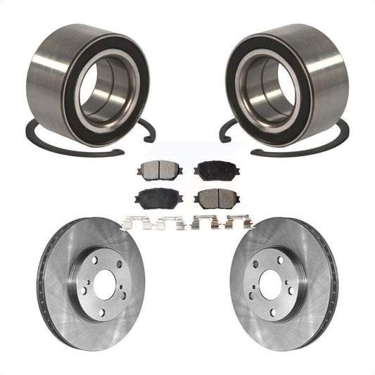 Wheel Bearing Disc Brake Rotors And Ceramic Pads Front Kit For Toyota Camry