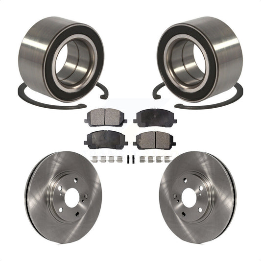 Wheel Bearing Disc Brake Rotors And Ceramic Pads Front Kit For Toyota Highlander