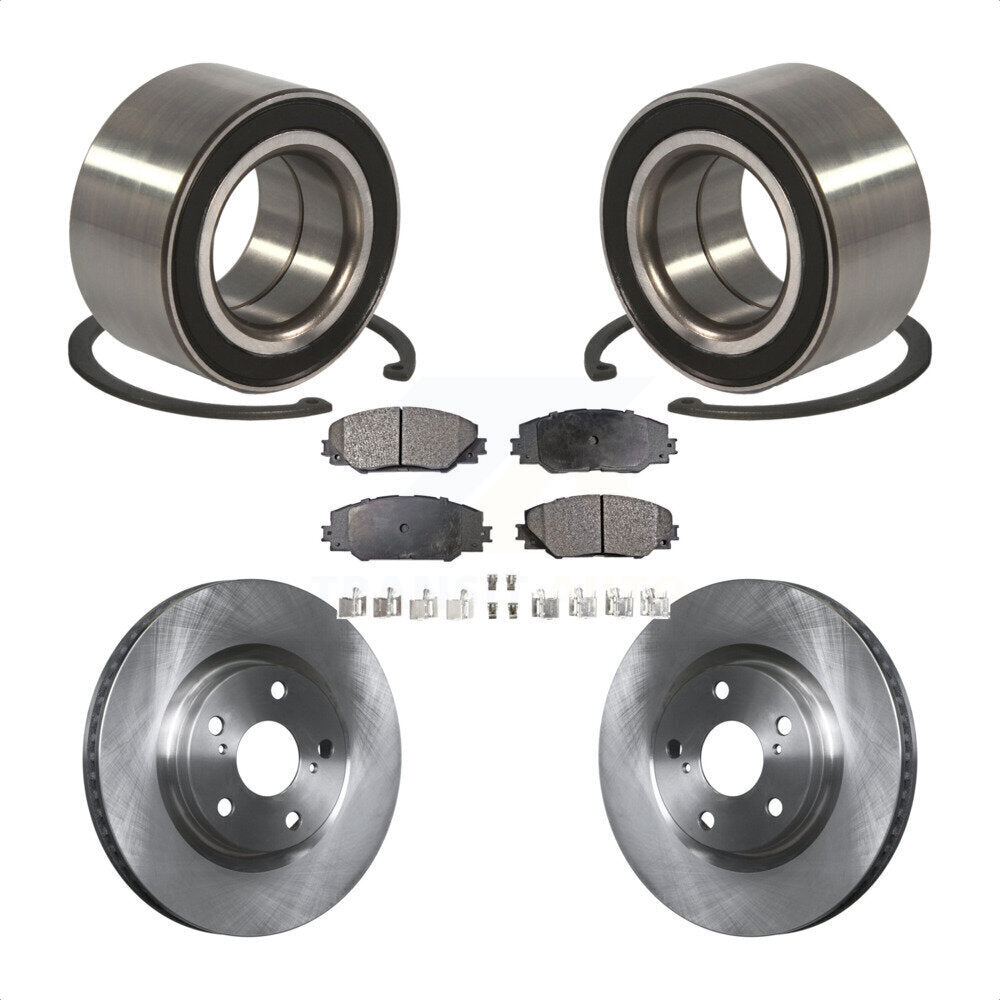 Wheel Bearing Disc Brake Rotor And Pads Front Kit For Toyota Matrix Pontiac Vibe