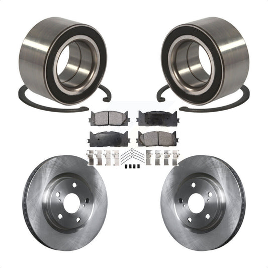 Wheel Bearing Disc Brake Rotor Pad Front Kit For Toyota Camry Lexus ES350 Avalon