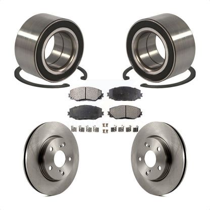 Wheel Bearing Disc Brake Rotors And Ceramic Pads Front Kit For 2010 Lexus HS250h
