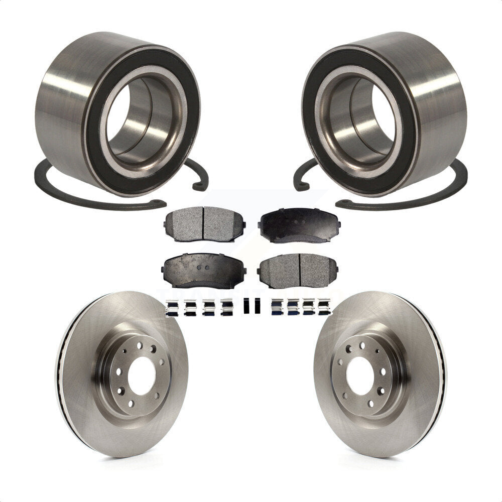 Wheel Bearing Disc Brake Rotors And Pads Front Kit For 2007-2015 Mazda CX-9