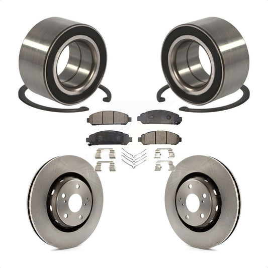 Wheel Bearing Disc Brake Rotors And Pads Front Kit For 2009-2016 Toyota Venza