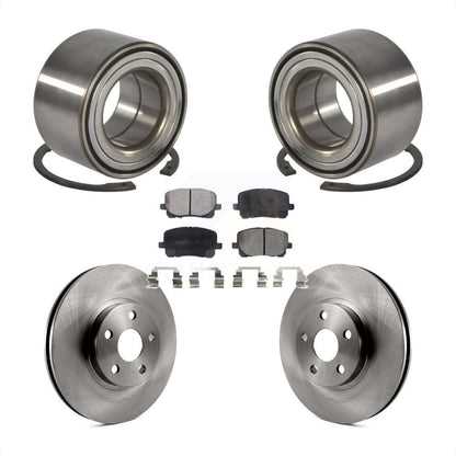 Wheel Bearing Brake Rotor & Pad Front Kit For Toyota Corolla Matrix Pontiac Vibe