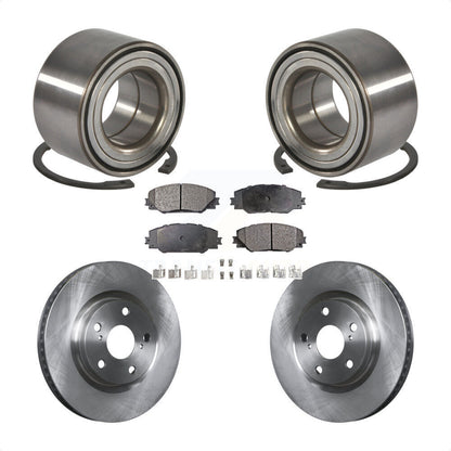 Wheel Bearing Disc Brake Rotor And Pad Front Kit For 2017-2018 Toyota Corolla iM