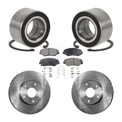 Wheel Bearing Brake Rotor & Pad Front Kit For Honda Accord Fit Element Acura ILX