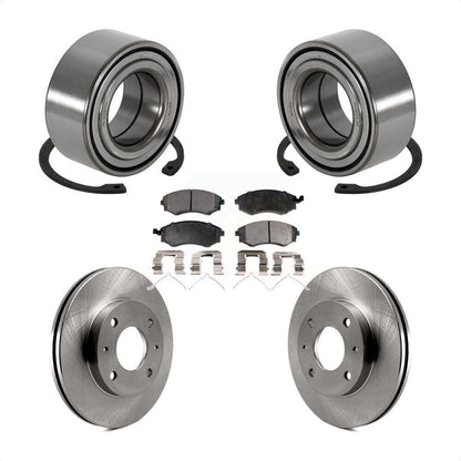 Wheel Bearing Disc Brake Rotors And Pads Front Kit For 1999-2000 Hyundai Sonata