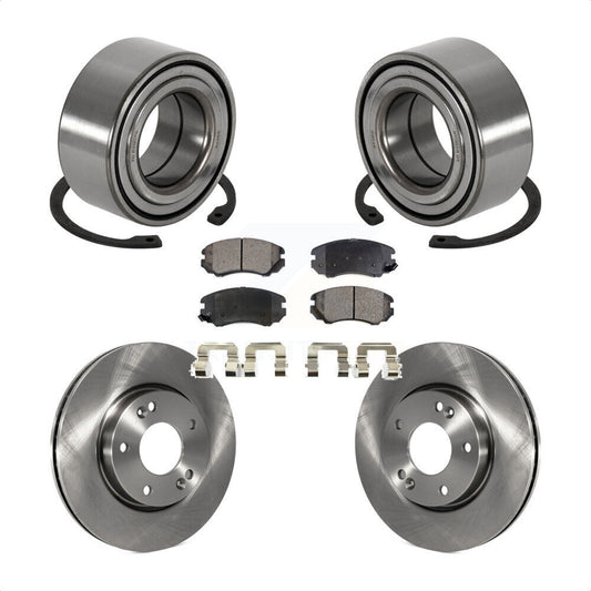 Wheel Bearing Disc Brake Rotors And Ceramic Pads Front Kit For Hyundai Tiburon