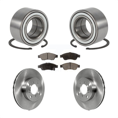 Wheel Bearing Disc Brake Rotors And Pads Front Kit For 2006-2007 Suzuki Aerio