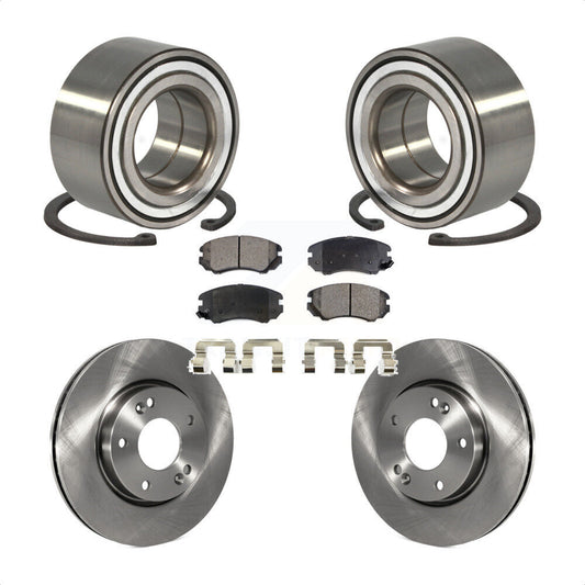 Wheel Bearing Disc Brake Rotors And Ceramic Pads Front Kit For Hyundai Tiburon