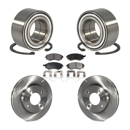 Wheel Bearing Disc Brake Rotors And Ceramic Pads Front Kit For Hyundai Elantra