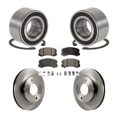 Wheel Bearing Disc Brake Rotors And Ceramic Pads Front Kit For Mitsubishi Lancer