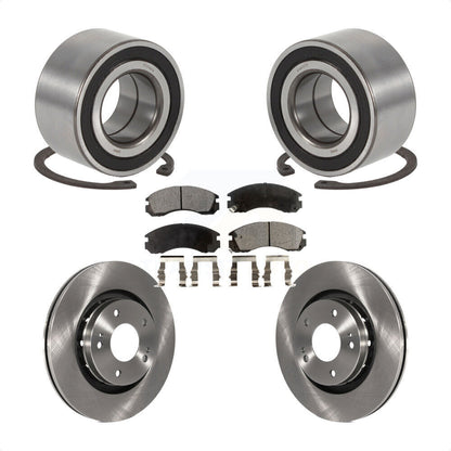 Wheel Bearing Disc Brake Rotor Pads Front Kit For 2005-2006 Mitsubishi Outlander
