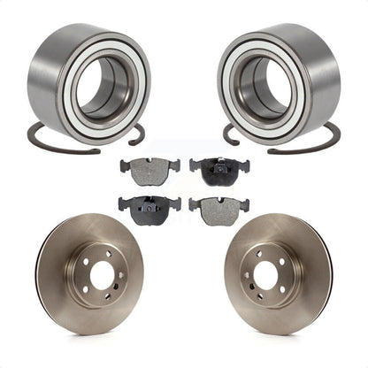 Wheel Bearing Disc Brake Rotors And Pads Front Kit For 2000 BMW X5 To 04 00