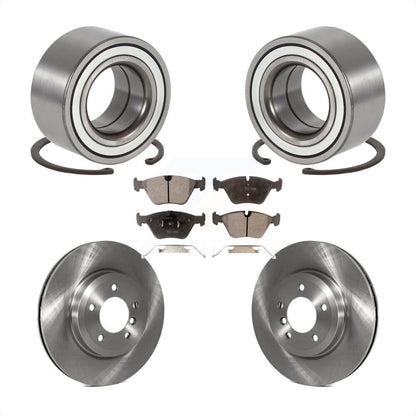 Wheel Bearing Disc Brake Rotors And Pads Front Kit For 2001-2005 BMW 330i 330xi