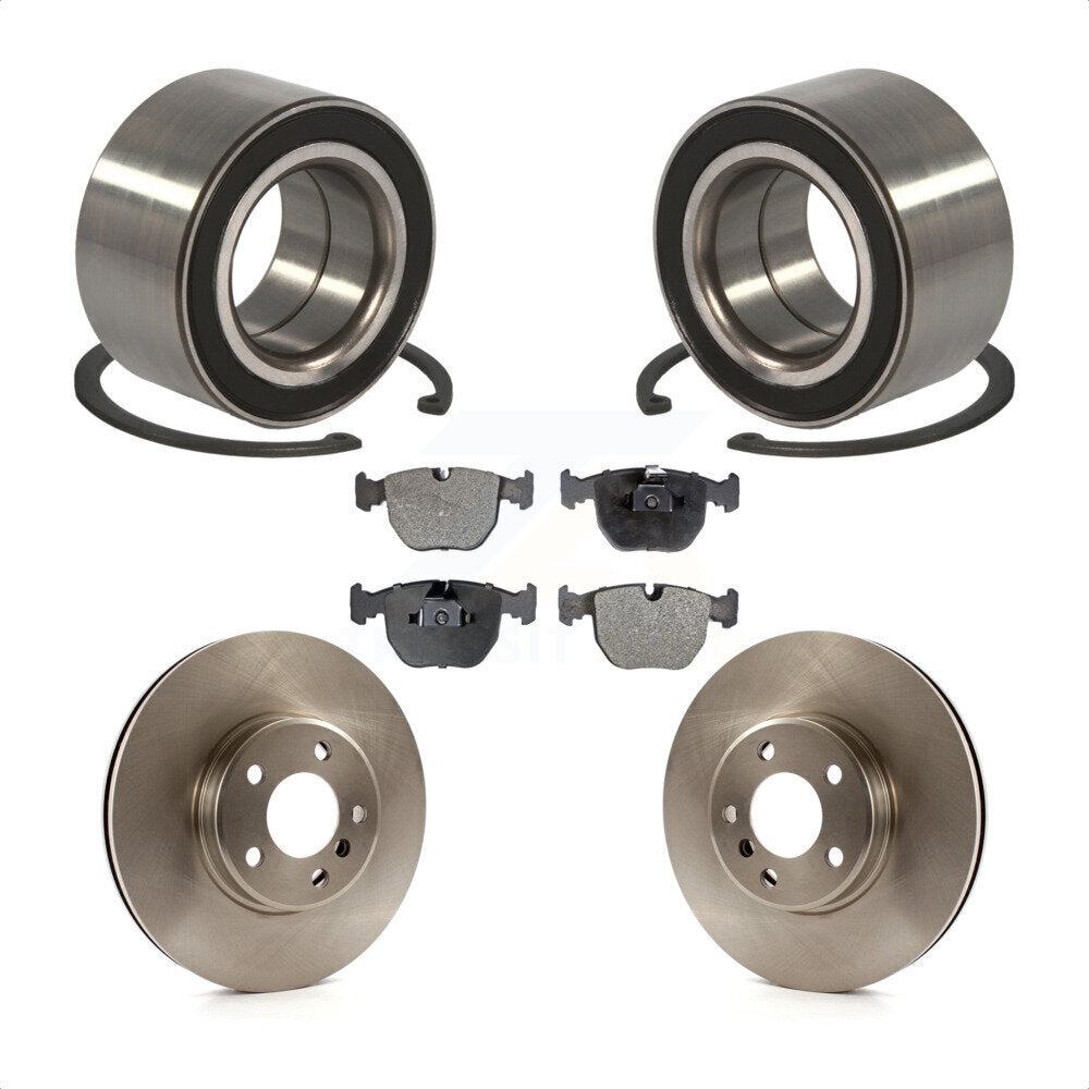 Wheel Bearing Disc Brake Rotors And Ceramic Pads Front Kit For BMW X5
