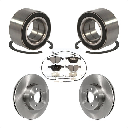 Wheel Bearing Brake Rotor And Pad Front Kit For BMW 530xi 528i xDrive 535i 535xi