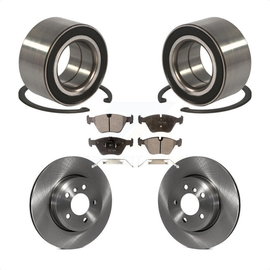 Wheel Bearing Disc Brake Rotors And Ceramic Pads Front Kit For 2004-2010 BMW X3
