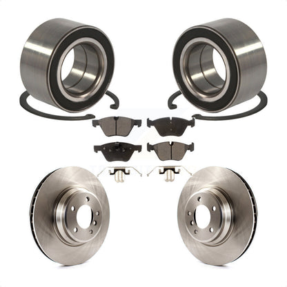 Wheel Bearing Disc Brake Rotors And Ceramic Pads Front Kit For 2007 BMW 335xi