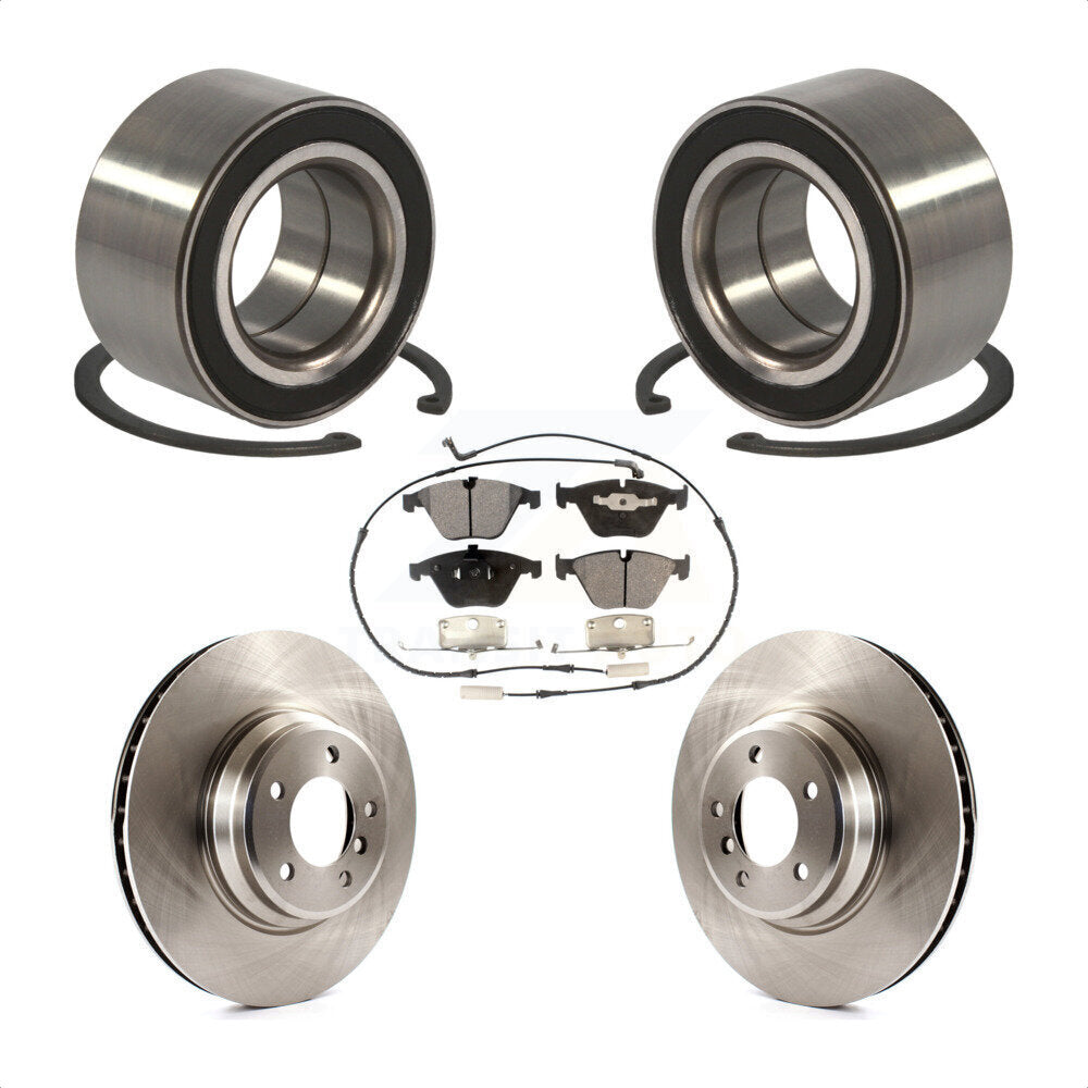 Wheel Bearing Disc Brake Rotors And Pads Front Kit For BMW 335i xDrive 335xi
