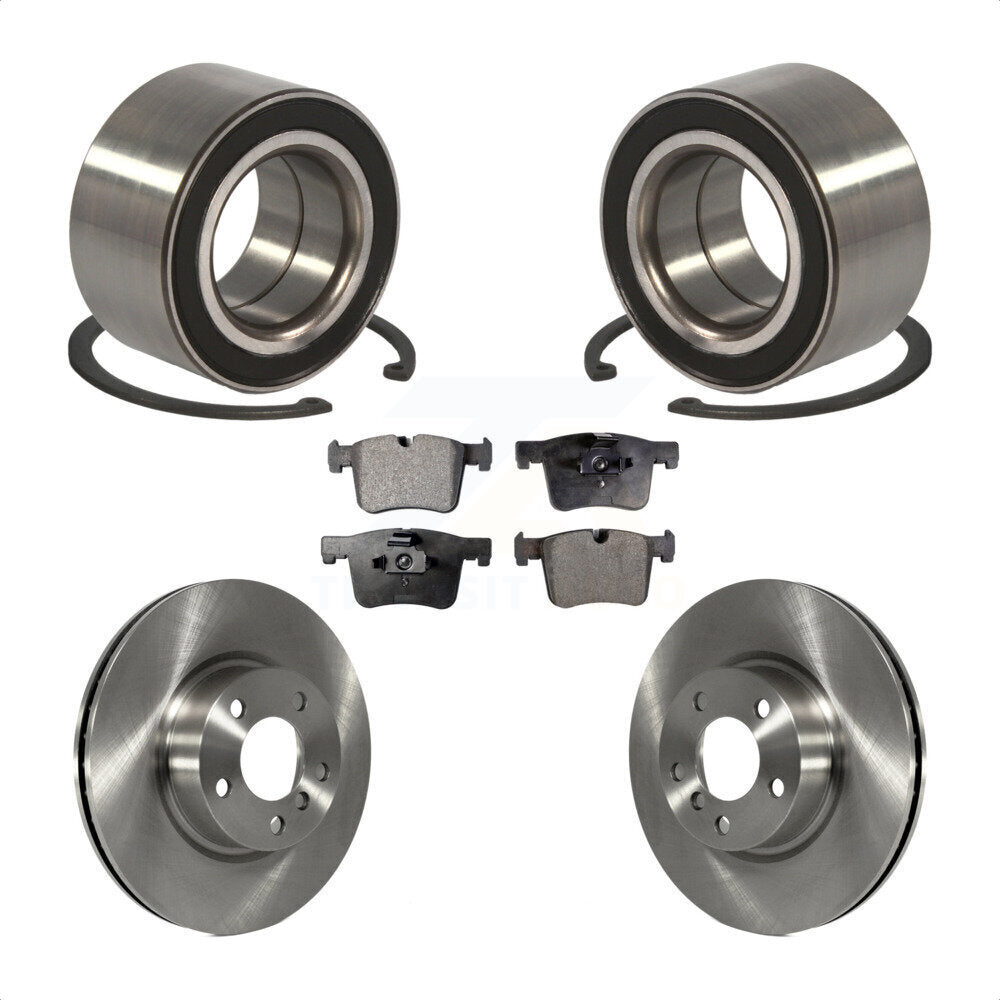 Wheel Bearing Disc Brake Rotors And Ceramic Pads Front Kit For 2011-2012 BMW X3