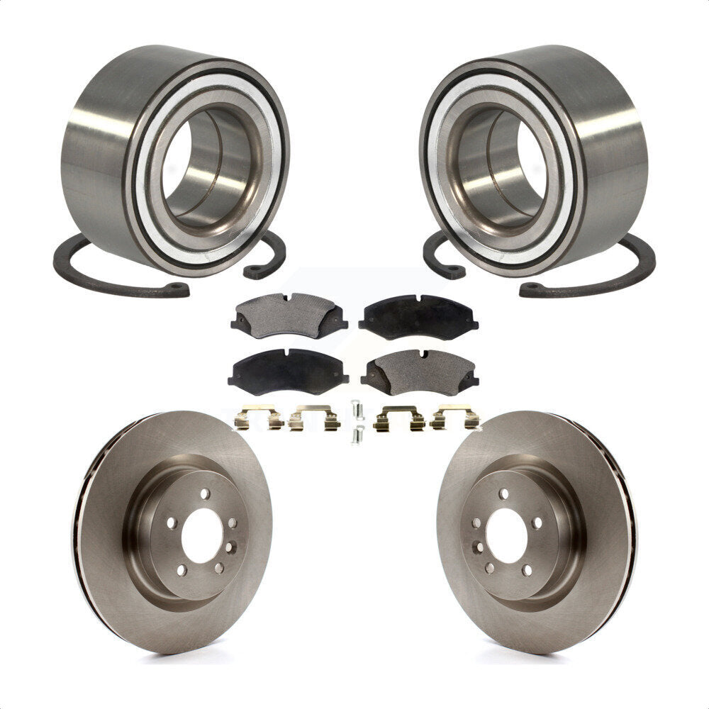 Wheel Bearing Brake Rotor And Pad Front Kit For Land Rover Range Sport Discovery
