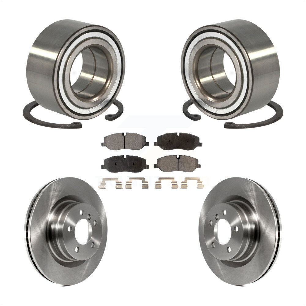 Wheel Bearing Brake Rotor Pad Front Kit For Land Rover Range Naturally Aspirated