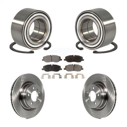 Wheel Bearing Brake Rotor Pad Front Kit For Land Rover Range Naturally Aspirated