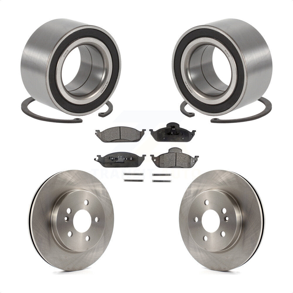 Wheel Bearing Disc Brake Rotor Pad Front Kit For Mercedes-Benz ML320 ML350 ML430
