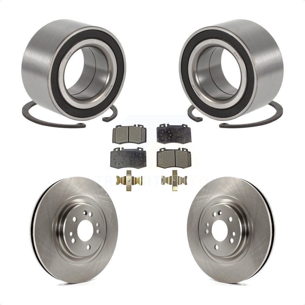 Wheel Bearing Brake Rotor & Pad Front Kit For Mercedes-Benz ML500 ML430 ML55 AMG