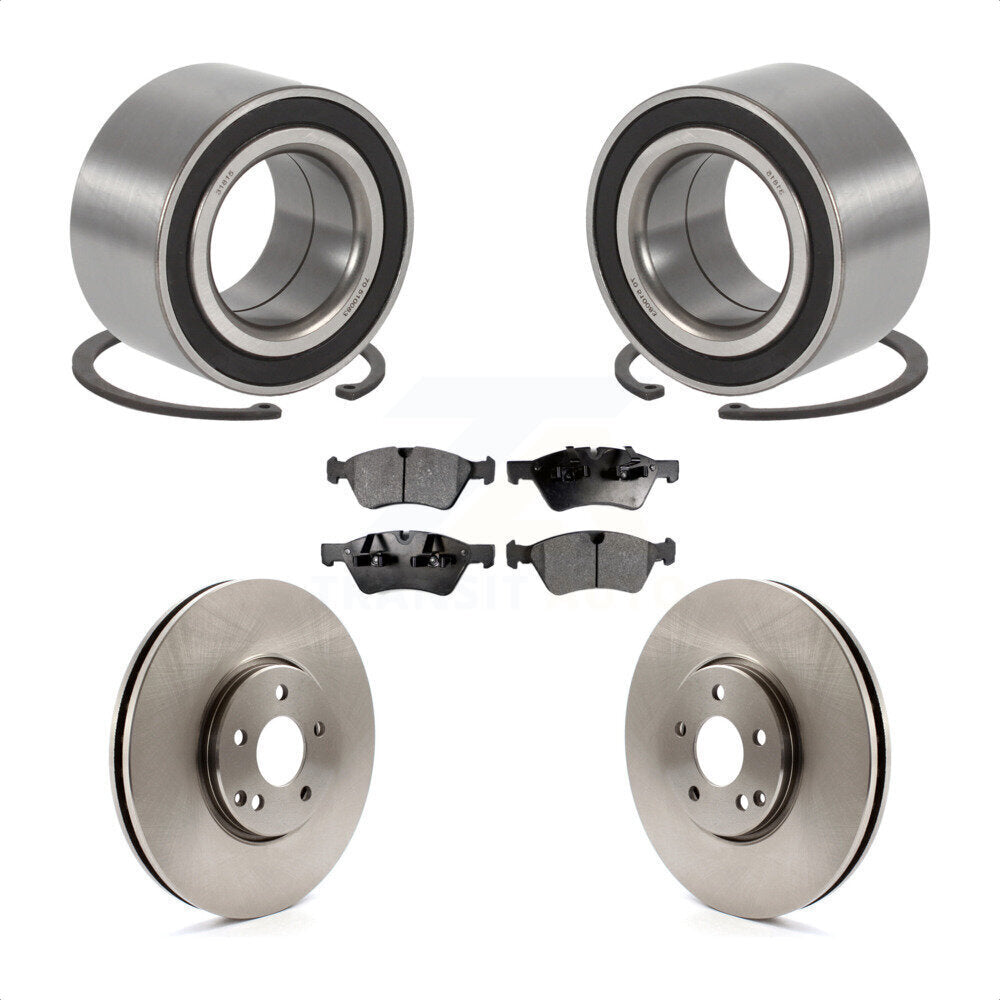 Wheel Bearing Disc Brake Rotors And Pads Front Kit For Mercedes-Benz E550 E500