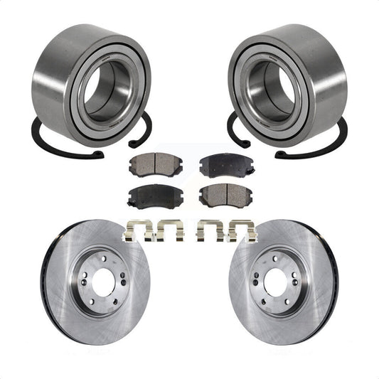 Wheel Bearing Disc Brake Rotors And Pads Front Kit For Hyundai Azera Kia Amanti