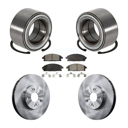 Wheel Bearing Disc Brake Rotor And Ceramic Pad Front Kit For 2003-2006 Acura MDX