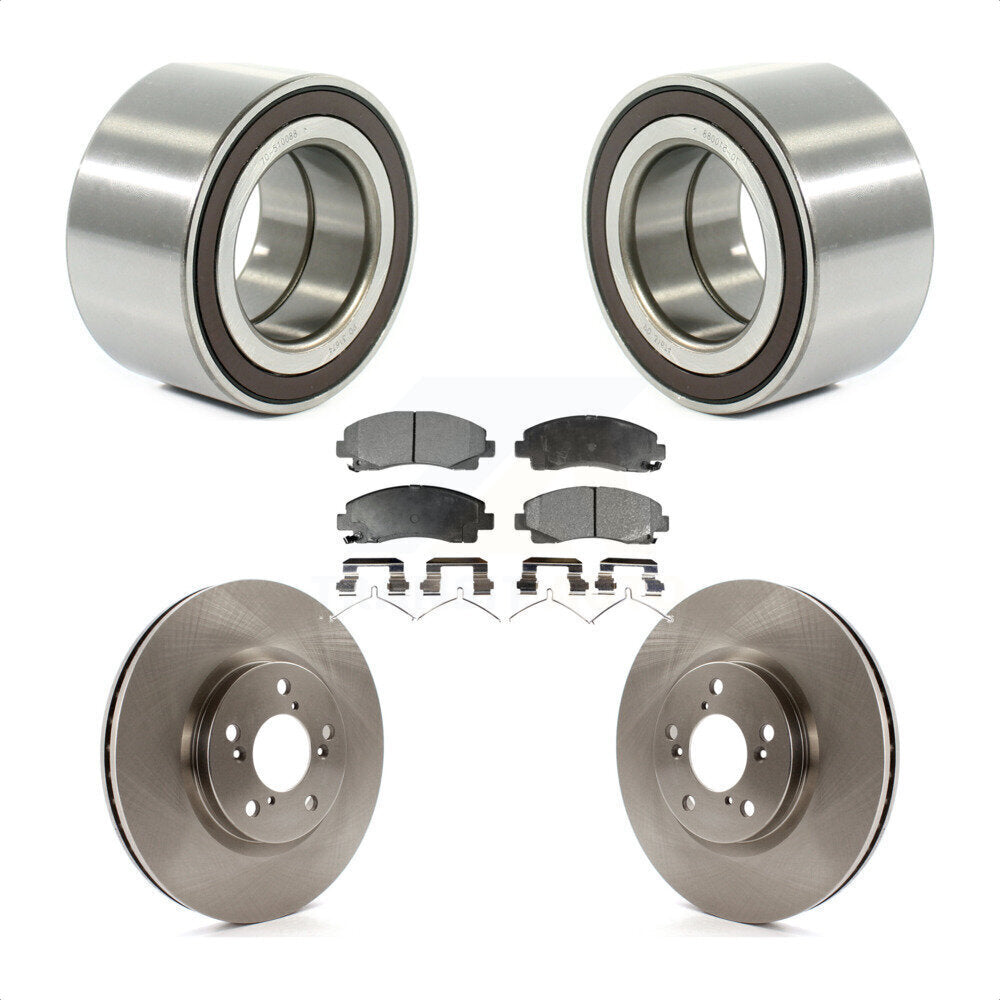 Wheel Bearing Disc Brake Rotors And Pads Front Kit For 2006-2014 Honda Ridgeline