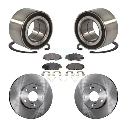 Wheel Bearing Brake Rotor Pads Front Kit For 14-15 Honda Civic Touring with 1.8L